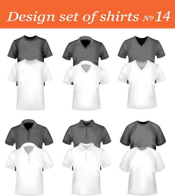 free vector Blank vector clothing